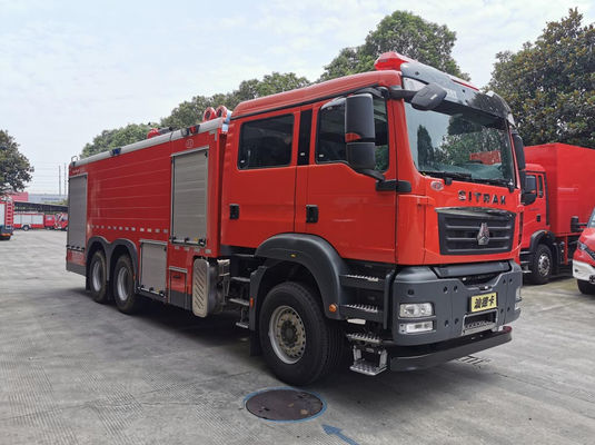 좋은 가격 10m SINOTRUK 폼 소방 트럭 소방 구조 트럭 3 축 10×2 온라인으로